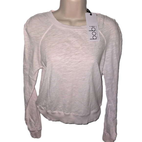 bobi Tops - Bobi LA Pink Long Sleeve Ragland Tee, Size XS NWT
